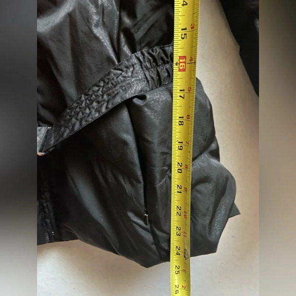 Nine West puffer quilted belted down jacket Sz Xs - Picture 12 of 12